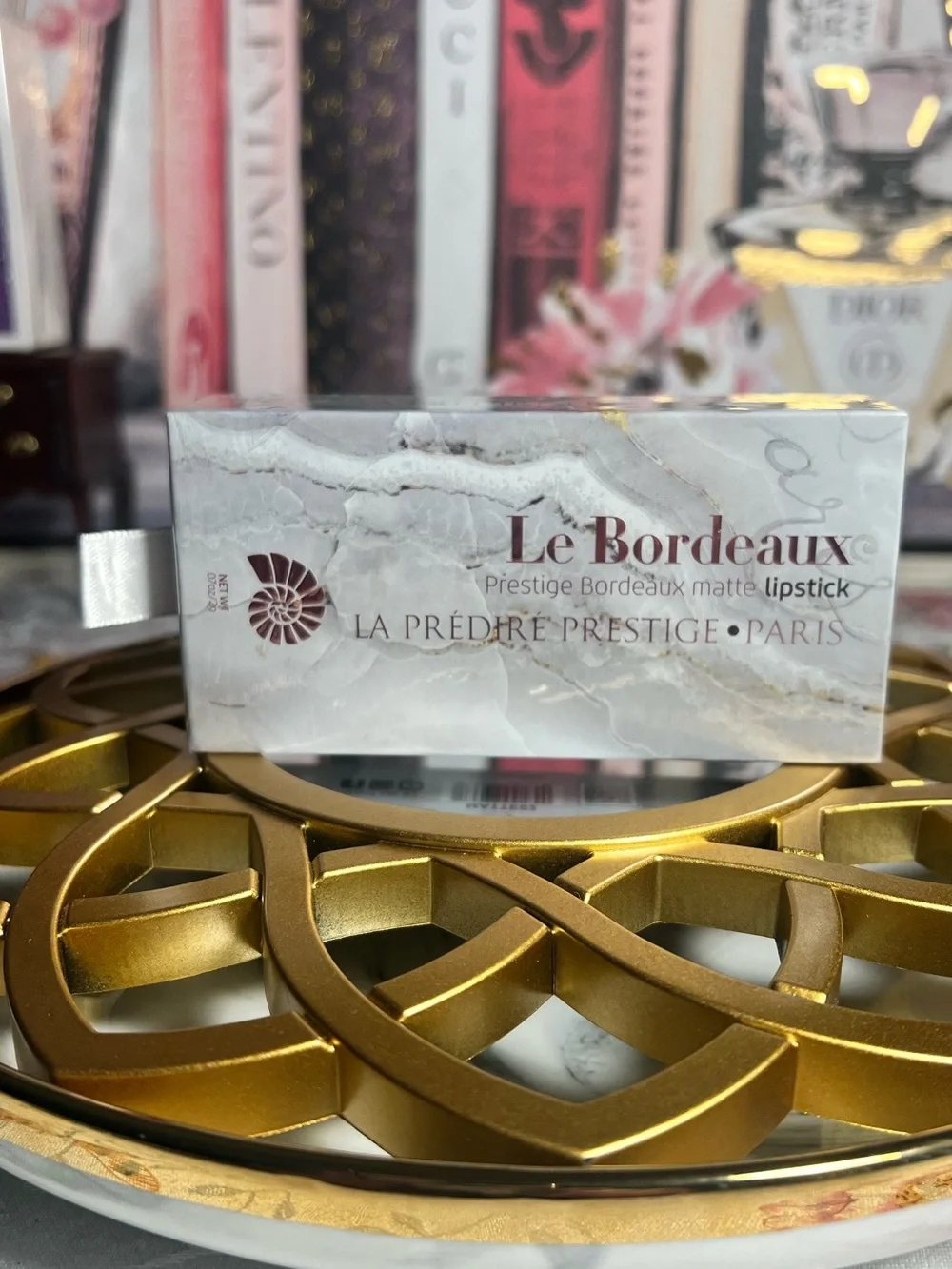 Bordeaux Matte Lipstick — Deep Rose Red
